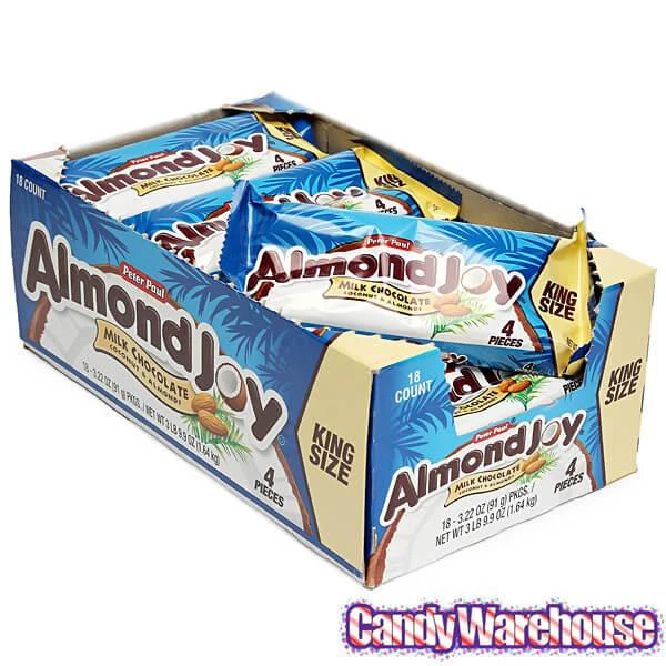 Almond Joy King Size Candy Bars: 18-Piece Box 6 Almond Joy King Size Candy Bars: 18-Piece Box - Image 4