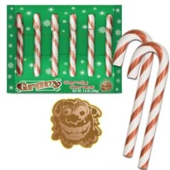 Archie McPhee Gravy Candy Canes: 6-Piece Box -Snickers Sales Store archie mcphee gravy candy canes 6 piece box candy warehouse 3