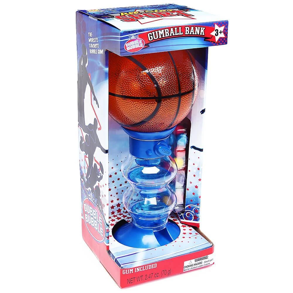Basketball Gumball Machine Bank With Gumballs 3 Basketball Gumball Machine Bank With Gumballs