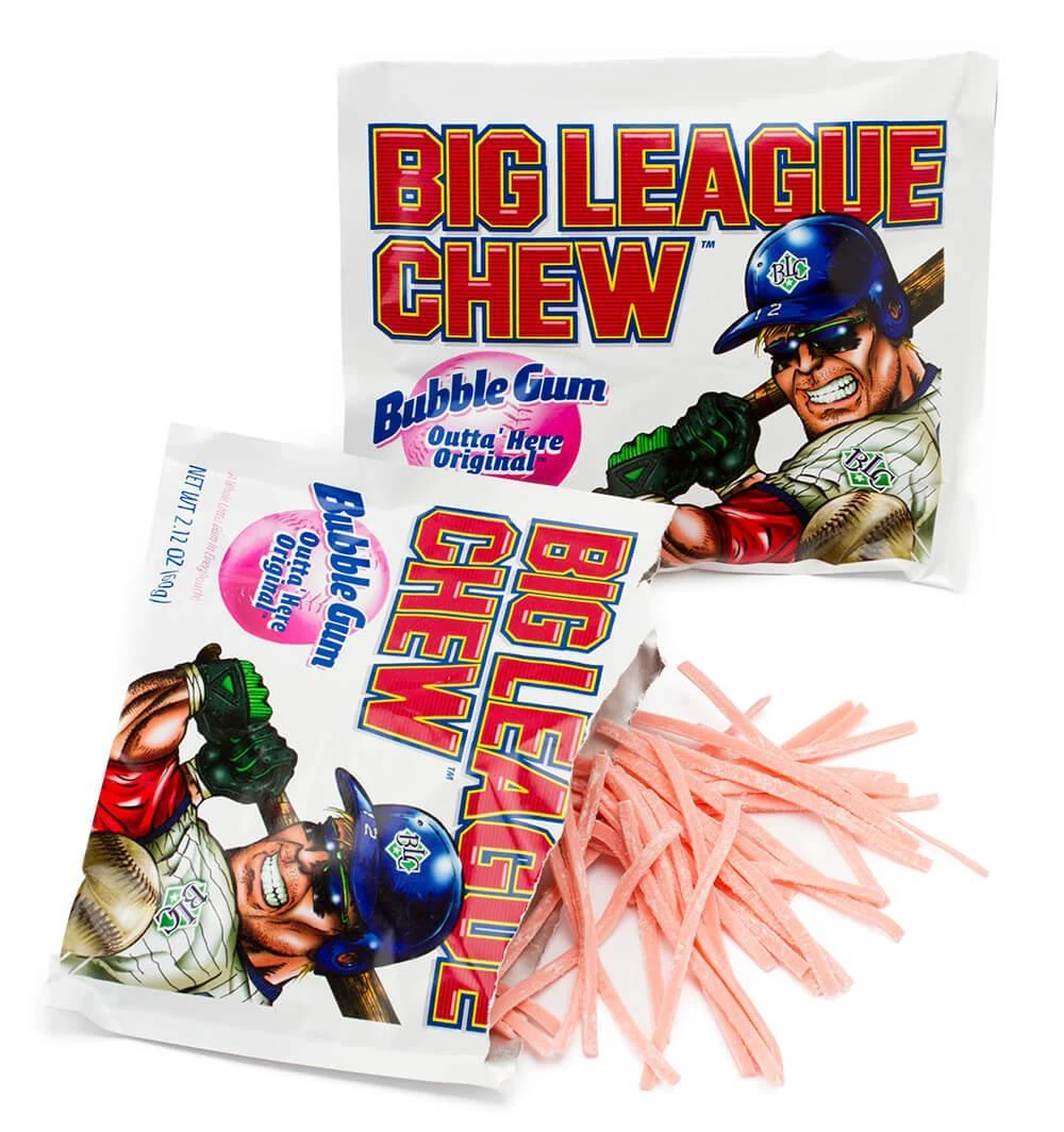 Big League Chew Bubble Gum Packs - Original: 12-Piece Box 3 Big League Chew Bubble Gum Packs - Original: 12-Piece Box