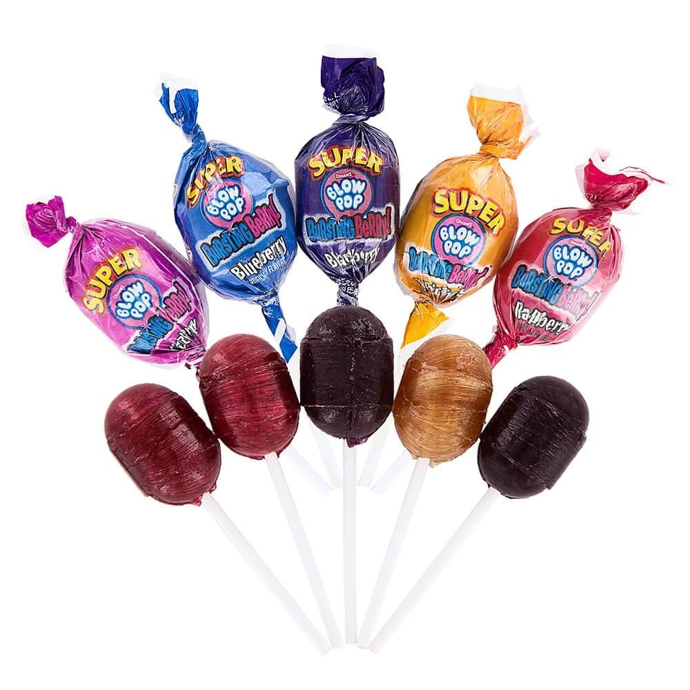 Charms Super Blow Pops - Bursting Berry: 72-Piece Set 3 Charms Super Blow Pops - Bursting Berry: 72-Piece Set