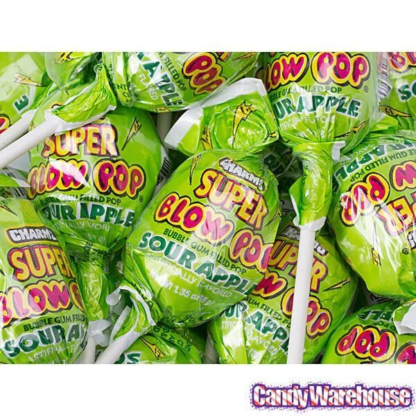 Charms Super Blow Pops - Sour Apple: 72-Piece Set 5 Charms Super Blow Pops - Sour Apple: 72-Piece Set - Image 3