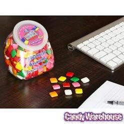 Dubble Bubble Assorted Chewing Gum Tabs: 390-Piece Desktop Tub -Snickers Sales Store dubble bubble assorted chewing gum tabs 390 piece desktop tub candy warehouse 5