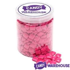 Dubble Bubble Chiclets Chewing Gum Tabs - Pink: 1.5LB Jar -Snickers Sales Store dubble bubble chiclets chewing gum tabs pink 1 5lb jar candy warehouse 5
