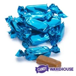 Foiled Caramel Candy - Blue: 180-Piece Bag -Snickers Sales Store foiled caramel candy blue 180 piece bag candy warehouse 4