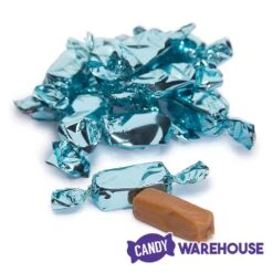 Foiled Caramel Candy - Light Blue: 180-Piece Bag -Snickers Sales Store foiled caramel candy light blue 180 piece bag candy warehouse 5