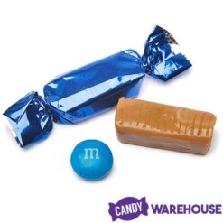 Foiled Caramel Candy - Navy Blue: 180-Piece Bag -Snickers Sales Store foiled caramel candy navy blue 180 piece bag candy warehouse 3