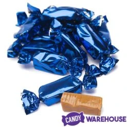 Foiled Caramel Candy - Navy Blue: 180-Piece Bag -Snickers Sales Store foiled caramel candy navy blue 180 piece bag candy warehouse 5