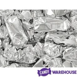 Foiled Caramel Candy - Silver: 180-Piece Bag -Snickers Sales Store foiled caramel candy silver 180 piece bag candy warehouse 5