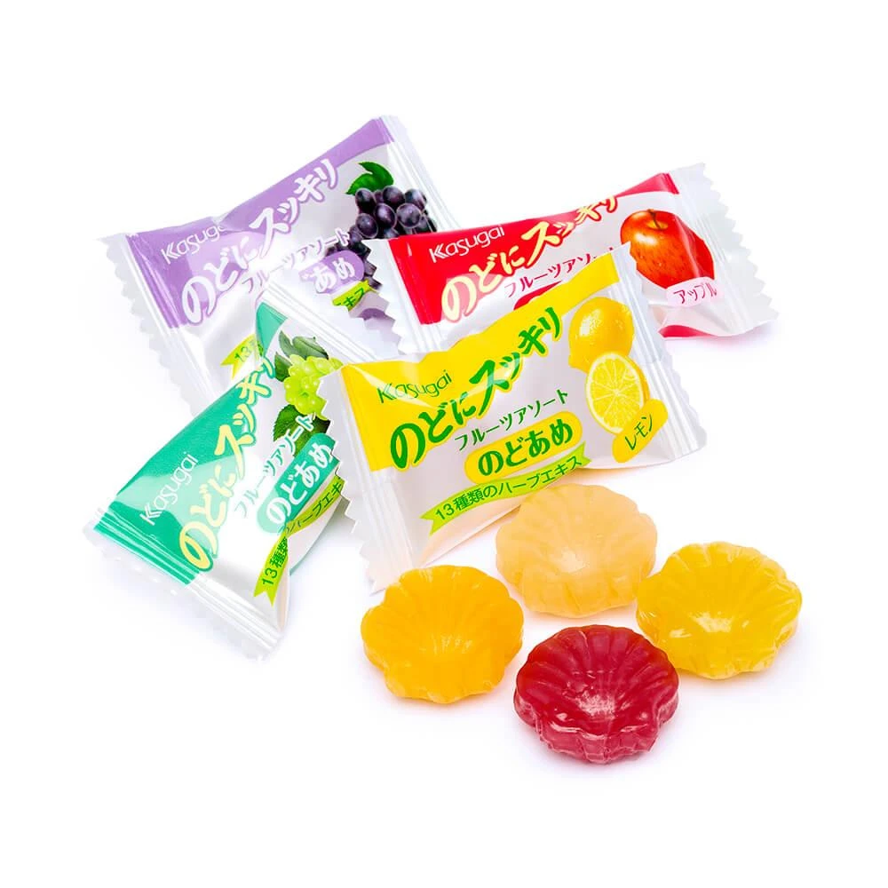 Kasugai Nodo Ni Sukkiri Fruit Hard Candy: 3.98-Ounce Bag 3 Kasugai Nodo Ni Sukkiri Fruit Hard Candy: 3.98-Ounce Bag