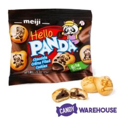 Meiji Hello Panda Chocolate Creme Filled Cookies: 32-Piece Box -Snickers Sales Store meiji hello panda chocolate creme filled cookies 32 piece box candy warehouse 2