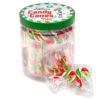 Mini Candy Canes - Red, Green, And White: 45-Piece Jar