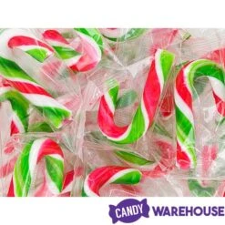 Mini Candy Canes - Red, Green, And White: 45-Piece Jar -Snickers Sales Store mini candy canes red green and white 45 piece jar candy warehouse 3