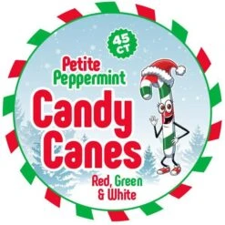 Mini Candy Canes - Red, Green, And White: 45-Piece Jar -Snickers Sales Store mini candy canes red green and white 45 piece jar candy warehouse 5