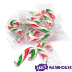 Mini Candy Canes - Red, Green, And White: 45-Piece Jar -Snickers Sales Store mini candy canes red green and white 45 piece jar candy warehouse 8