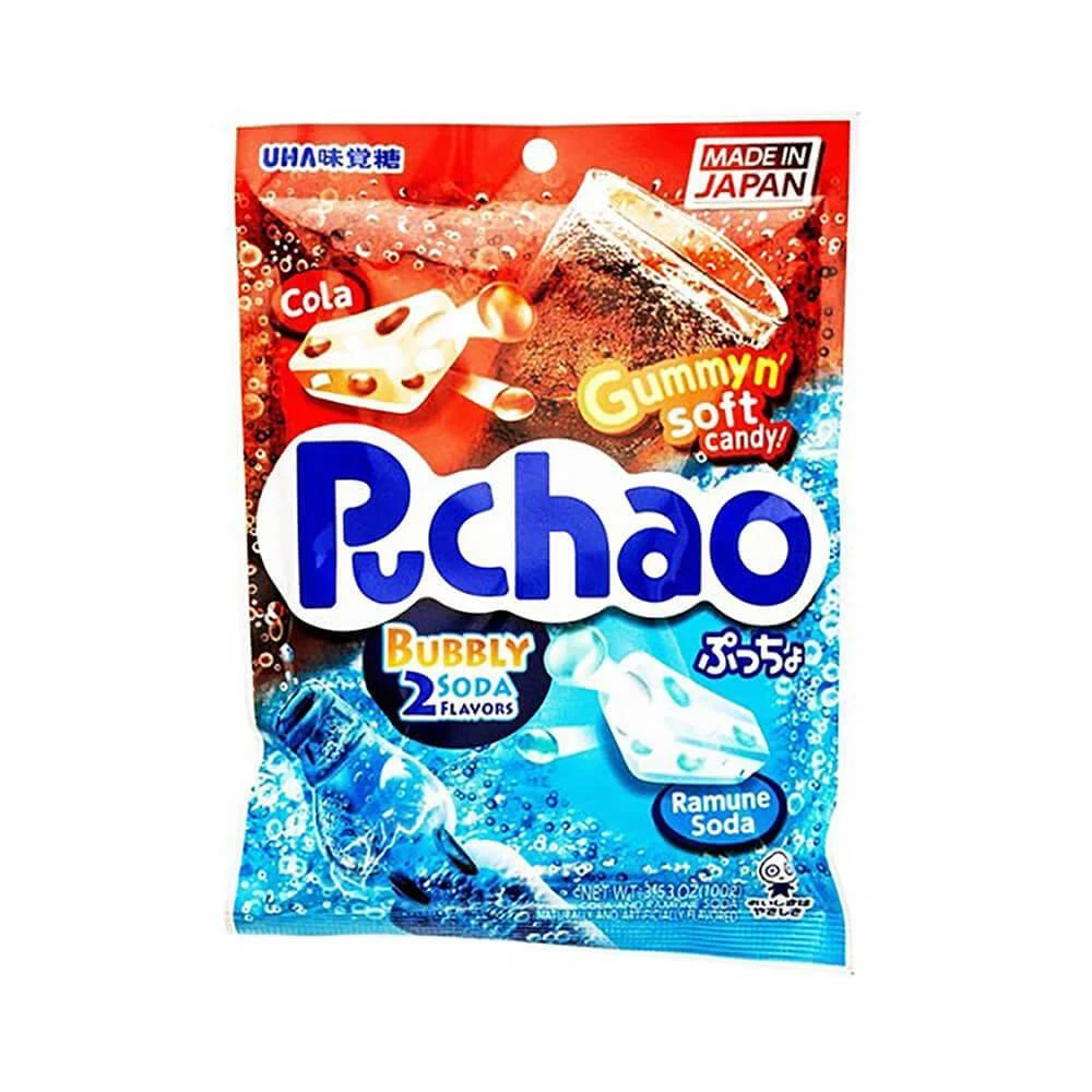 Puchao Bubbly Soda Gummy Candy:3.53-Ounce Bag 3 Puchao Bubbly Soda Gummy Candy:3.53-Ounce Bag