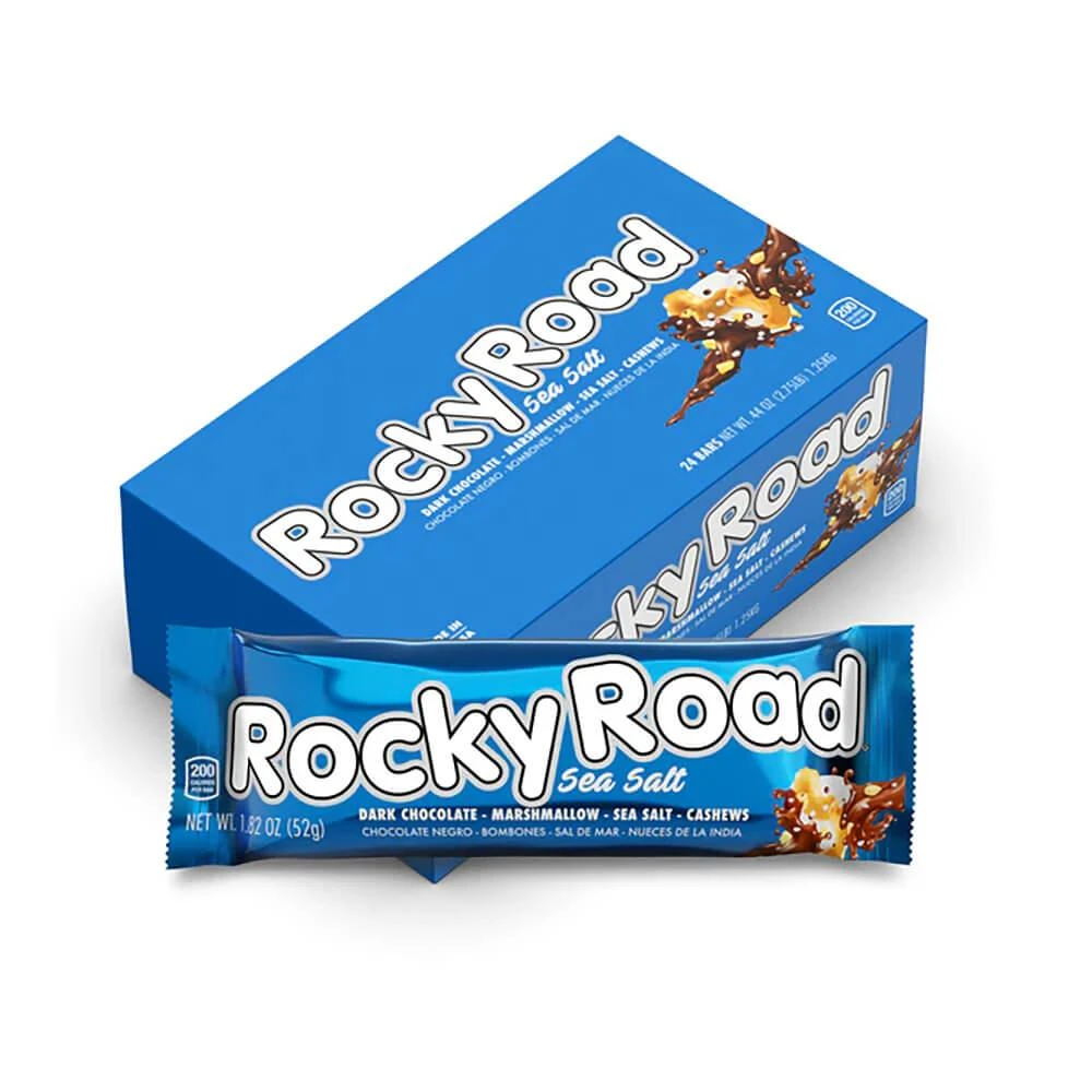 Rocky Road Sea Salt Candy Bars: 24-Piece Box 3 Rocky Road Sea Salt Candy Bars: 24-Piece Box