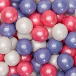 SweetWorks Unicorn Gumballs Color Combo - Lavender, Pink, And White: 6LB Box