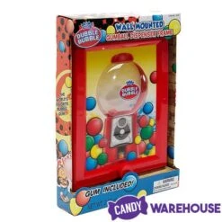 Wall Mounted Gumball Machine Dispenser Frame With Gumballs -Snickers Sales Store wall mounted gumball machine dispenser frame with gumballs candy warehouse 5